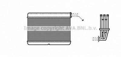 AVA QUALITY COOLING bw6188 -  Теплообменник, отопление салона
